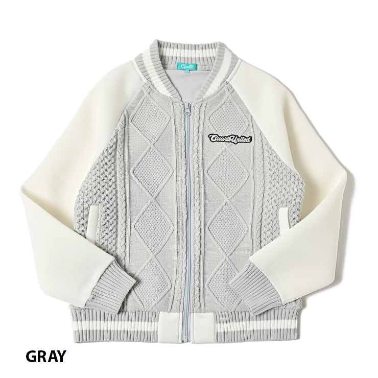 Cuarto UNITED（クアルトユナイテッド） スタジャン ケーブル編み