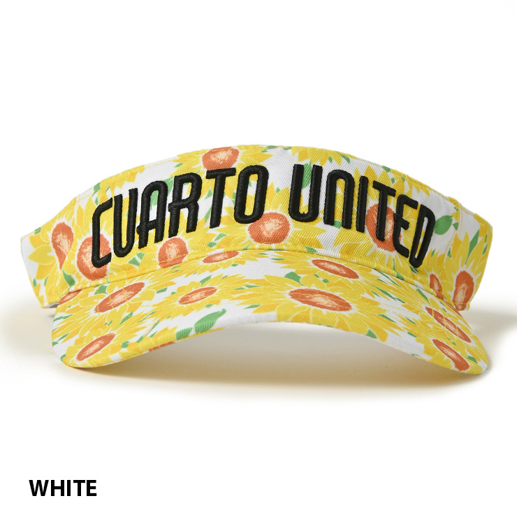 Cuarto UNITED（クアルトユナイテッド） ひまわり総柄サンバイザー