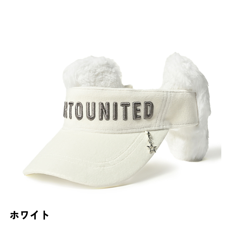 Cuarto UNITED（クアルトユナイテッド） サンバイザー もこもこファー