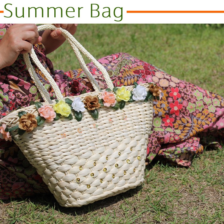 かごバッグ　バスケット　リゾート　海