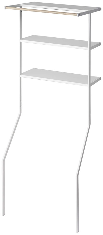 洗濯機ラック ランドリーラック 洗濯パンの上に取り付け 洗濯機上収納 立て掛けランドリーシェルフ タワー tower 山崎実業 | tower | 01