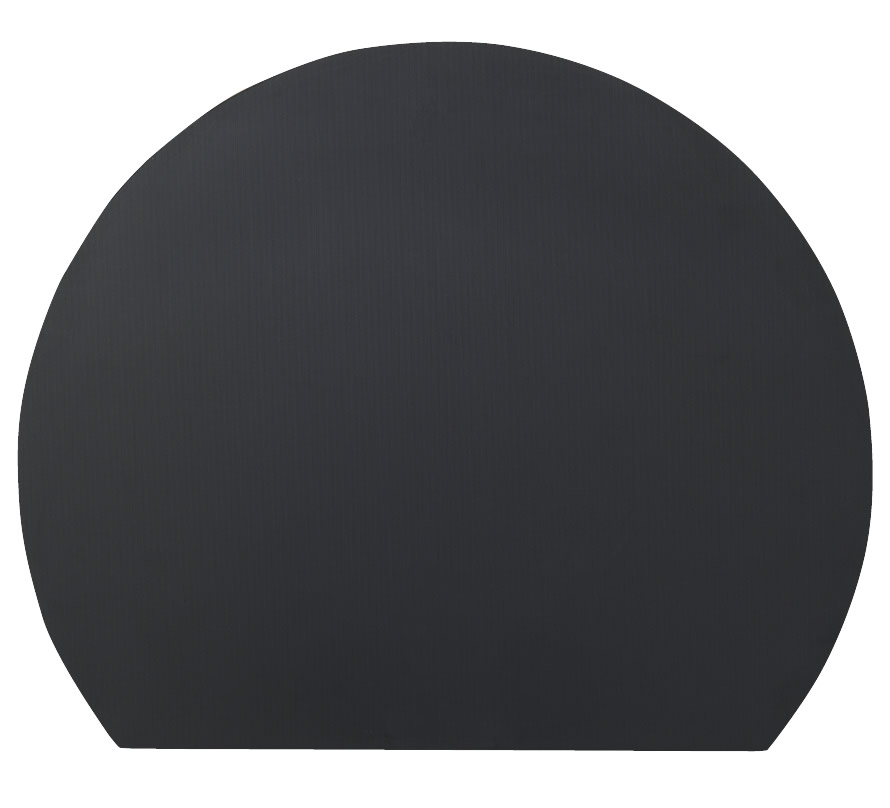 まな板 エラストマー 丸いまな板 耐熱エラストマー アイメディア 丸型 食洗器対応 かまぼこ型 黒 ...