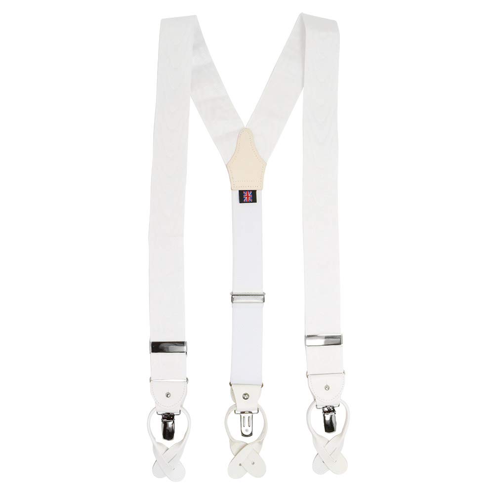 ALBERT THURSTON アルバートサーストン サスペンダー ホワイト 白