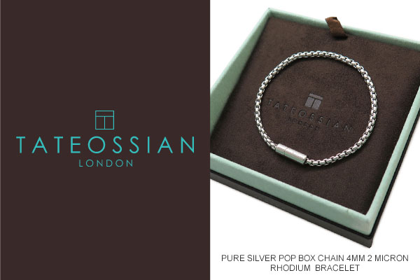 希少！TATEOSSIAN タテオシアン ブレスレット TATEOSSIAN タテオシアン POP ELEMENTS 4MM STEEL BRACELET