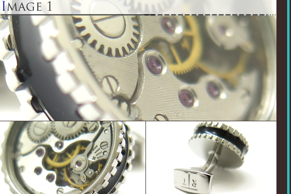 tac101 タテオシアン×自遊花人コラボ 水引カフス シルバー×ブラック 黒 tac101 タテオシアン×自遊花人コラボ 水引カフス シルバー