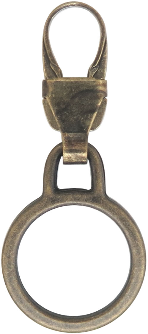 ファスナー引き手の修理に付け方簡単4step 『選べる2色　FMチェンジャー「ラウンドフレーム」』 ファスナートップ・アクセサリーチャーム クリスマス 爆買 |  | 02