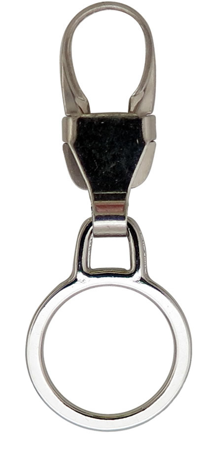 ファスナー引き手の修理に付け方簡単4step 『選べる2色　FMチェンジャー「ラウンドフレーム」』 ファスナートップ・アクセサリーチャーム クリスマス 爆買 |  | 03