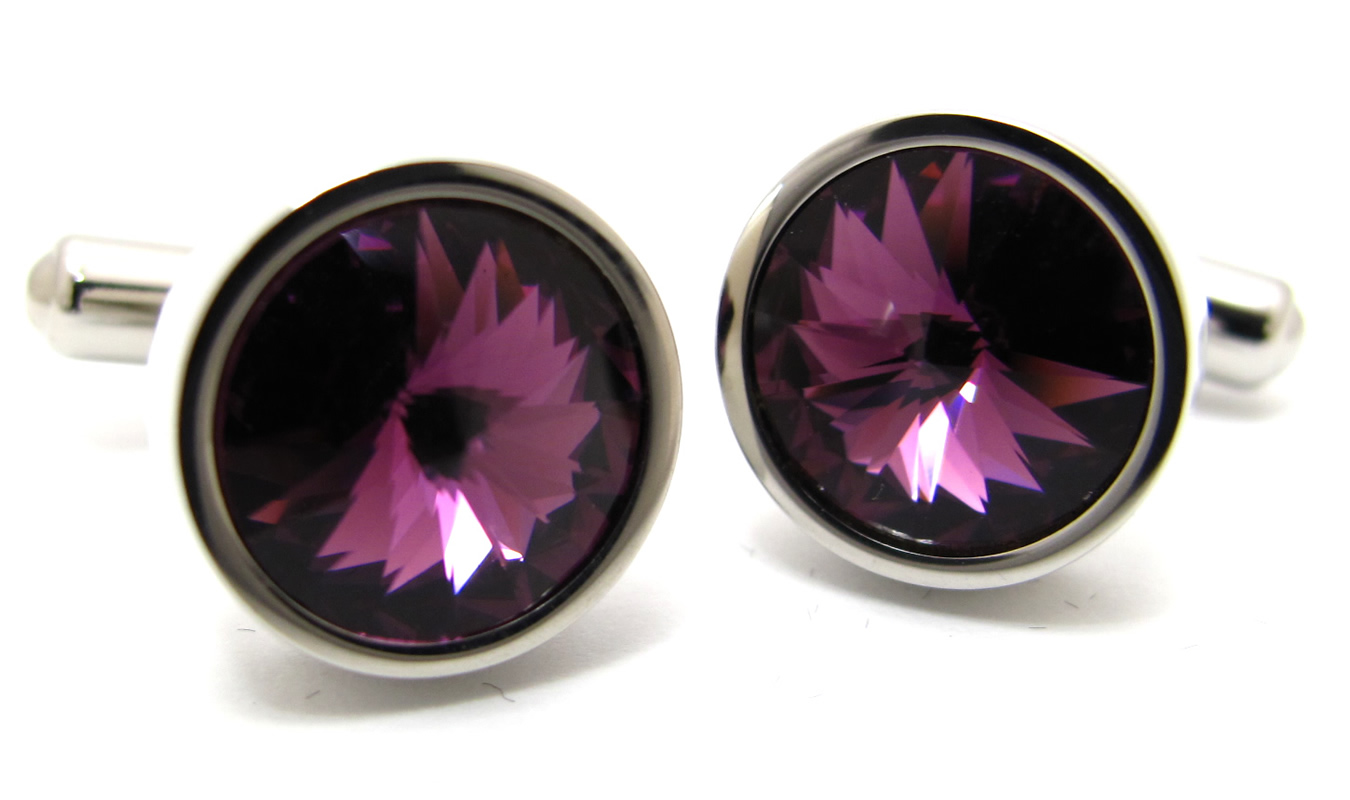 クリスタルガラス センプリチェ1カフス カフスボタン カフリンクス 男性 結婚式 プレゼント おしゃれ スーツ アクセサリ 好感度 目立つ カラバリ 日本製 | SWAROVSKI | 06