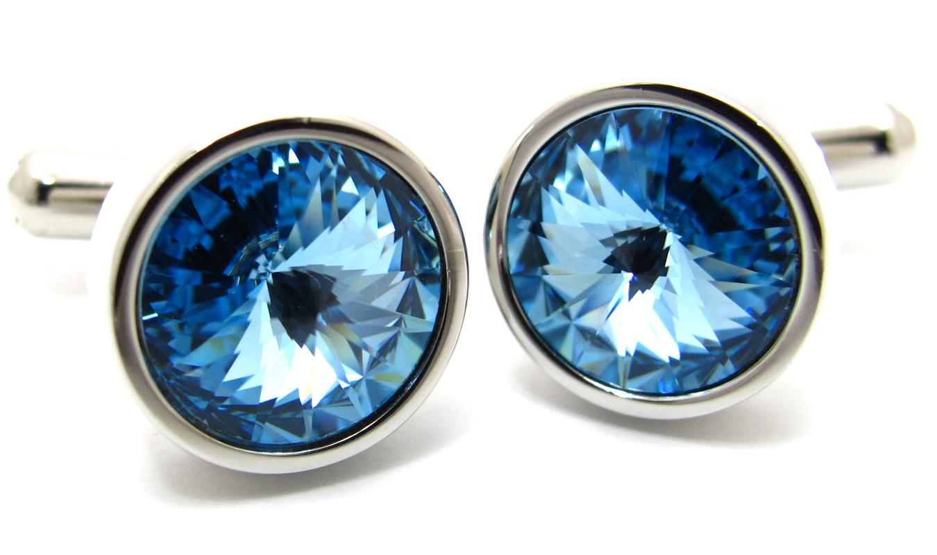 クリスタルガラス センプリチェ1カフス カフスボタン カフリンクス 男性 結婚式 プレゼント おしゃれ スーツ アクセサリ 好感度 目立つ カラバリ 日本製 | SWAROVSKI | 13