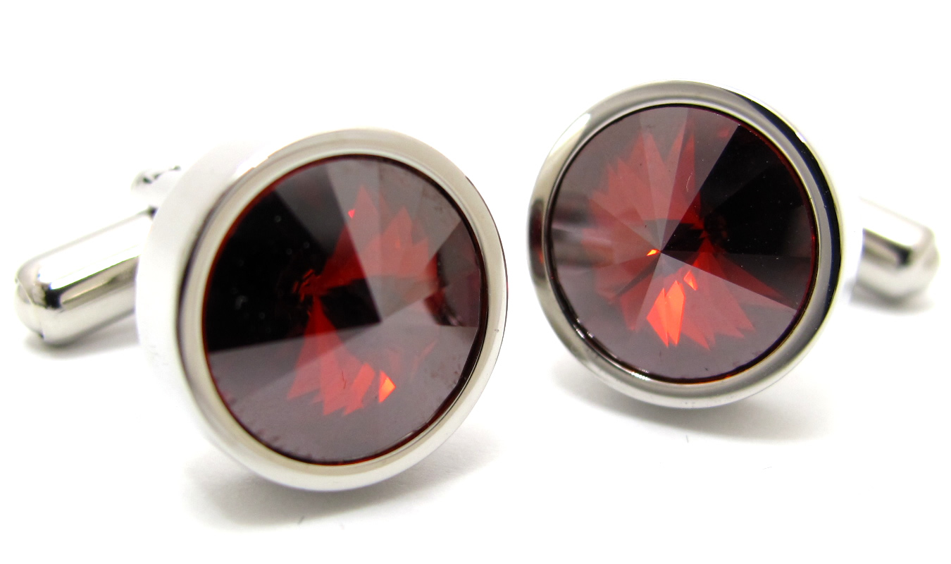 クリスタルガラス センプリチェ1カフス カフスボタン カフリンクス 男性 結婚式 プレゼント おしゃれ スーツ アクセサリ 好感度 目立つ カラバリ 日本製 | SWAROVSKI | 19