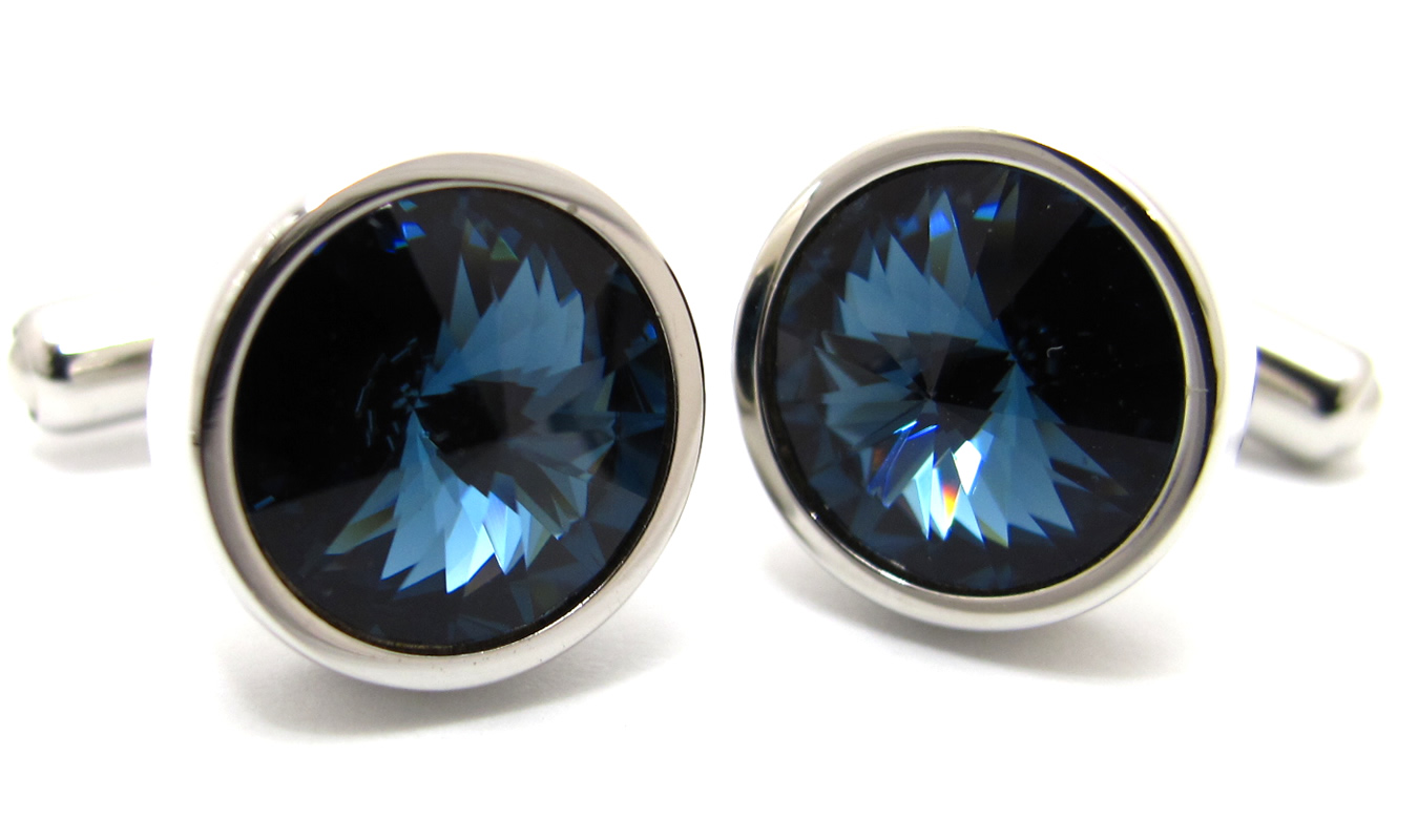 クリスタルガラス センプリチェ1カフス カフスボタン カフリンクス 男性 結婚式 プレゼント おしゃれ スーツ アクセサリ 好感度 目立つ カラバリ 日本製 | SWAROVSKI | 15