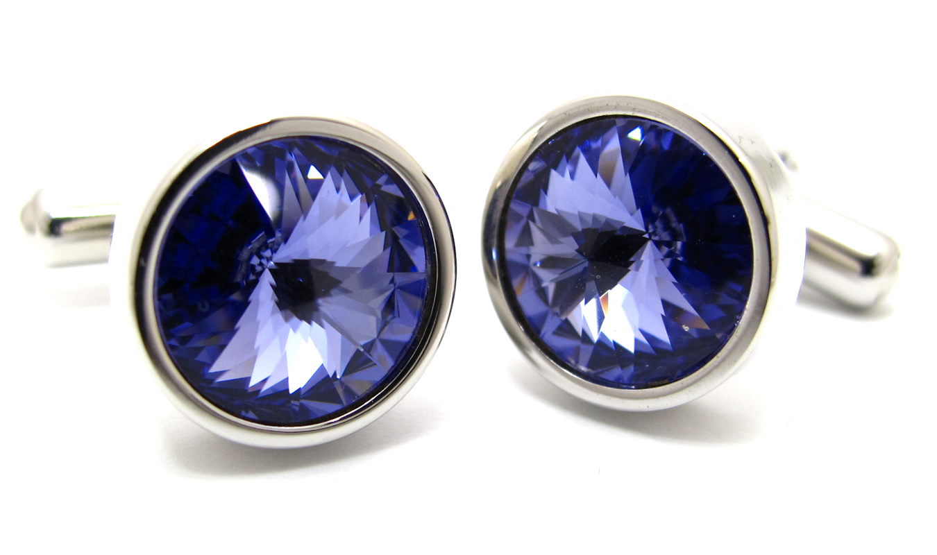 クリスタルガラス センプリチェ1カフス カフスボタン カフリンクス 男性 結婚式 プレゼント おしゃれ スーツ アクセサリ 好感度 目立つ カラバリ 日本製 | SWAROVSKI | 16