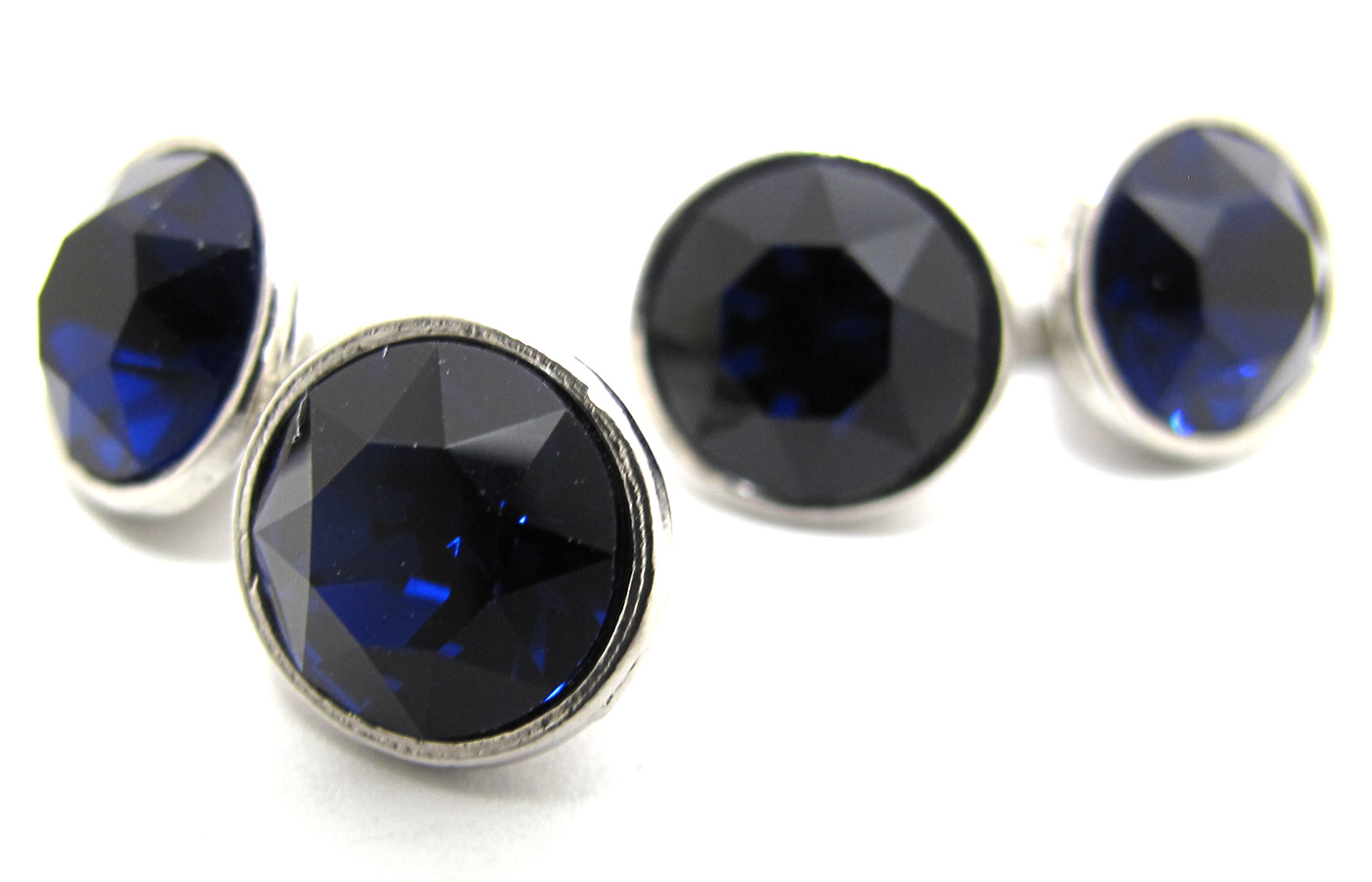 クリスタル ガラス ダブル 9mm カフス カフスボタン カフリンクス カラー 豊富 シンプル 小さめ クリスマス 爆買 | SWAROVSKI | 30