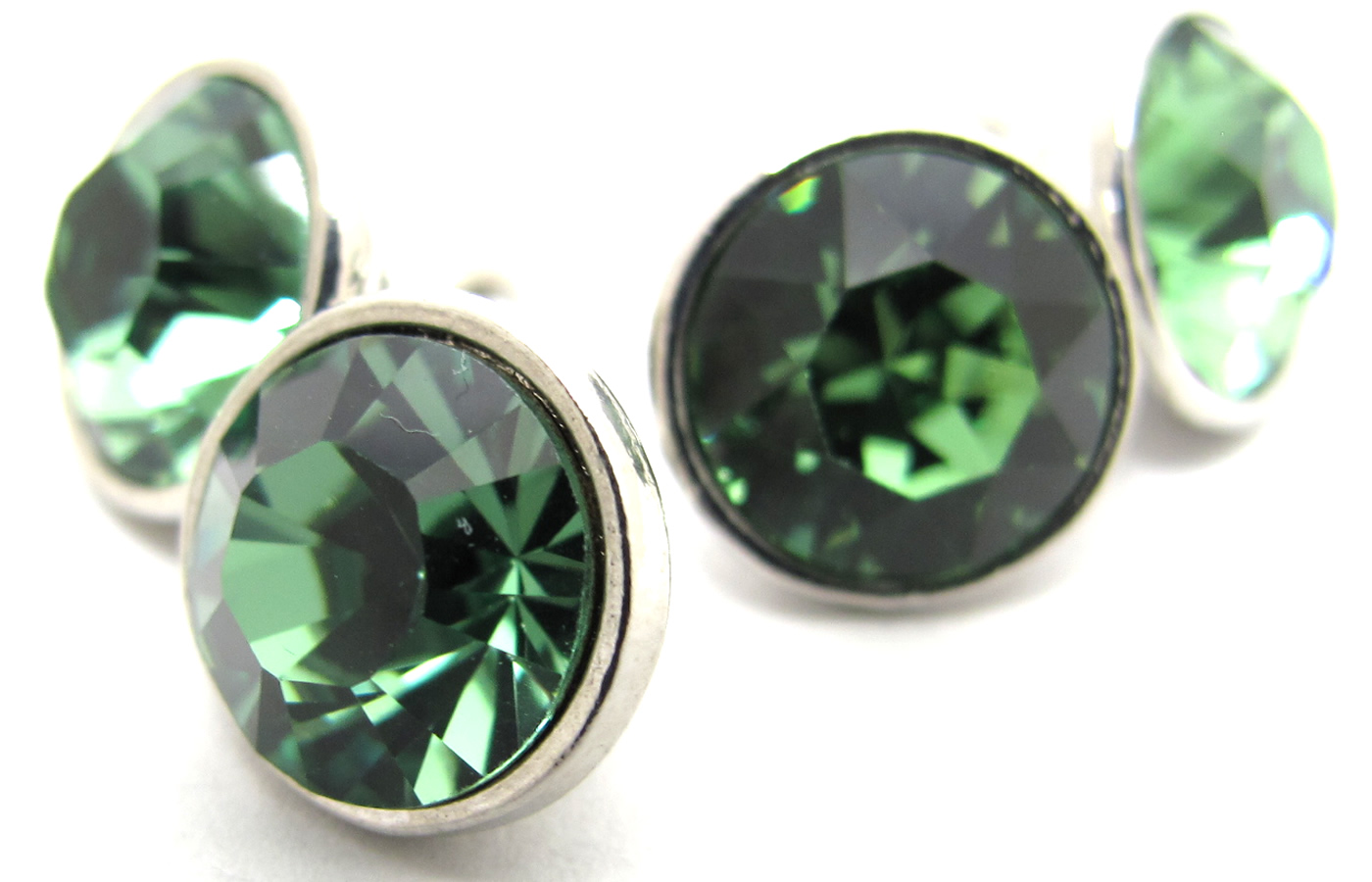 クリスタル ガラス ダブル 9mm カフス カフスボタン カフリンクス カラー 豊富 シンプル 小さめ クリスマス 爆買 | SWAROVSKI | 22