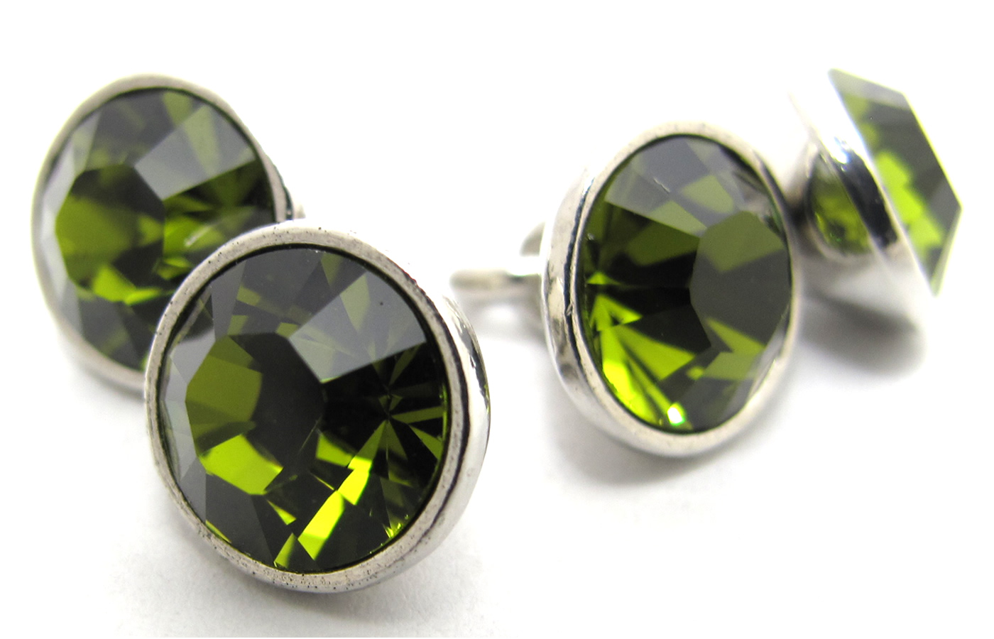 クリスタル ガラス ダブル 9mm カフス カフスボタン カフリンクス カラー 豊富 シンプル 小さめ クリスマス 爆買 | SWAROVSKI | 25