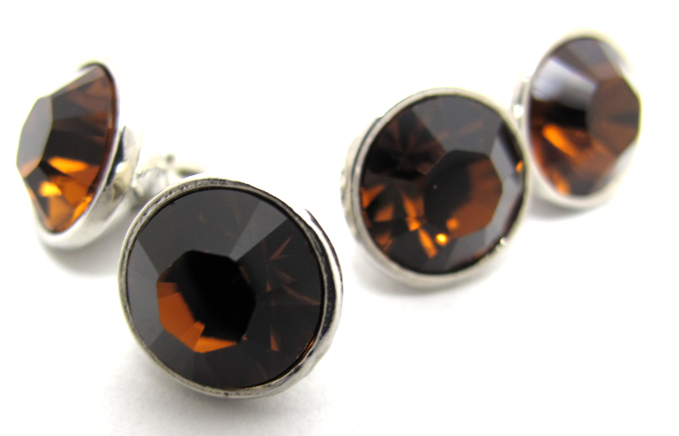 クリスタル ガラス ダブル 9mm カフス カフスボタン カフリンクス カラー 豊富 シンプル 小さめ クリスマス 爆買 | SWAROVSKI | 10