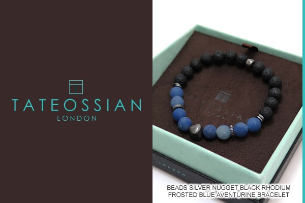 TATEOSSIAN（タテオシアン） ビーズシルバーナゲットブラックロジウム