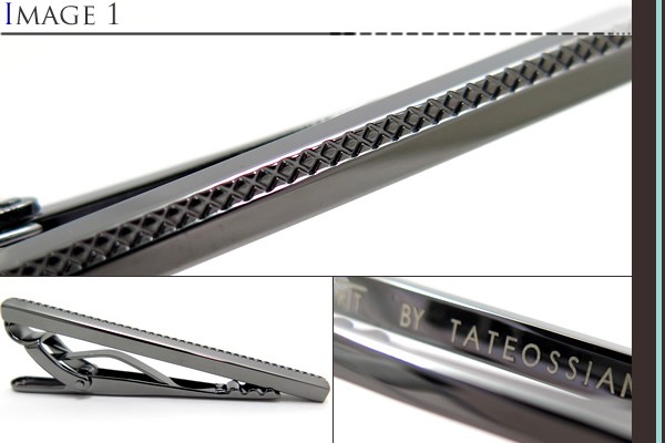 TATEOSSIAN（タテオシアン） タイバー  ガンメタル TATEOSSIAN（タテオシアン） ブラッシュドクラシックタイバー
