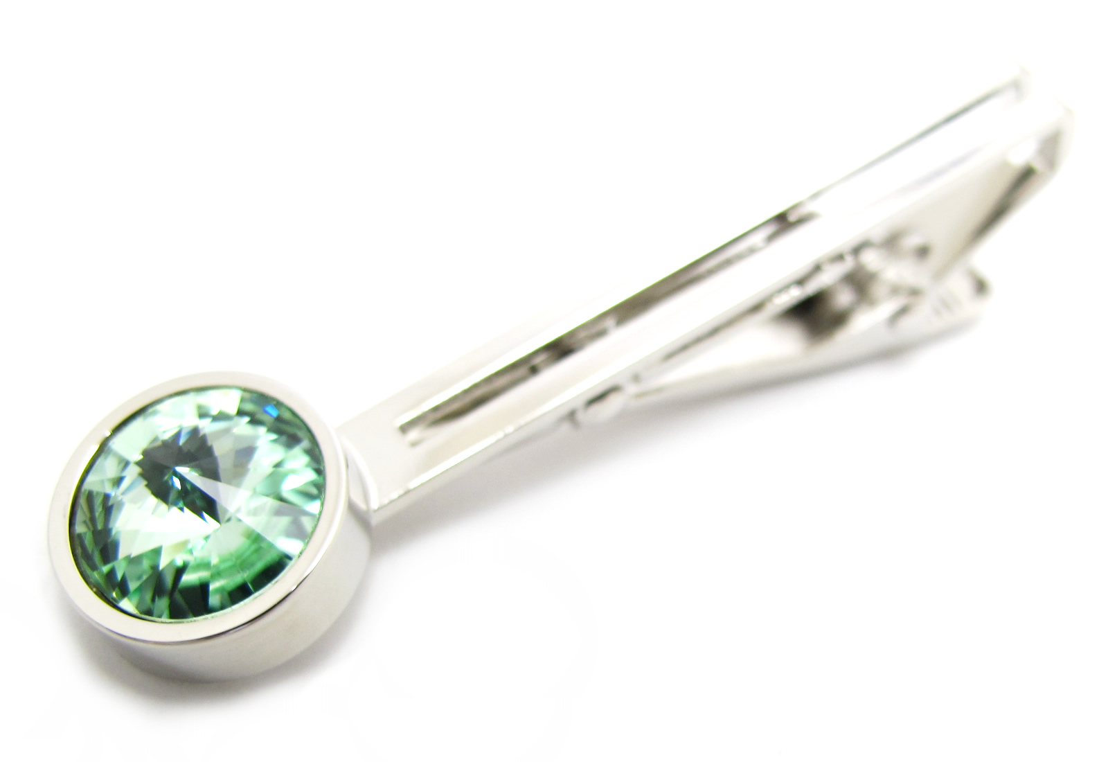 クリスタル ガラス センプリチェ タイバー タイピン タイクリップ タイどめ シンプル ストーン 日本製 バレンタイン 爆買 | SWAROVSKI | 18