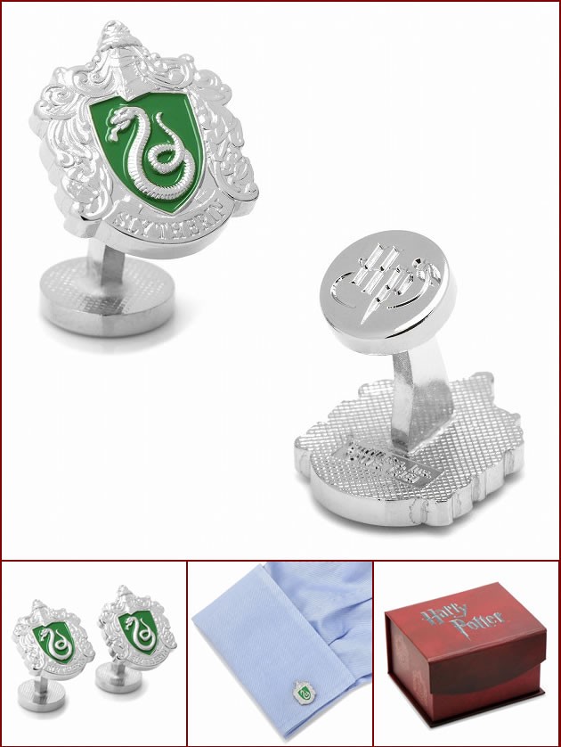 100%新品，定番 Harry Potter ハリーポッター スリザリンカフスボタン