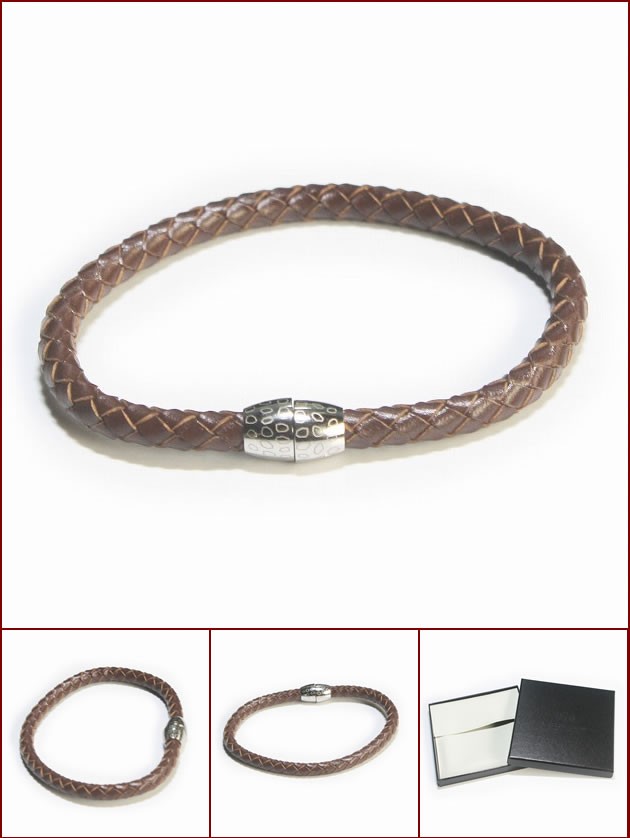 elizabeth parker エリザベスパーカー ブラウン編み込みレザーブレスレット elizabeth parker エリザベスパーカー ブラウン編み込みレザー