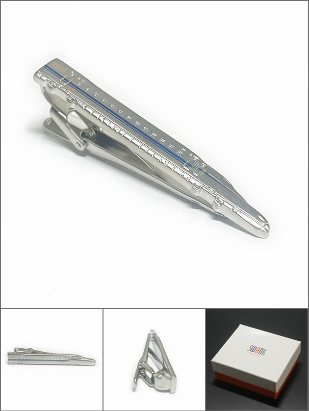 N700S 「幸せのネクタイ」新品！ 幸せのネクタイ N700S ジオメ柄 ネイビー(ネイビー): BLUE LINES