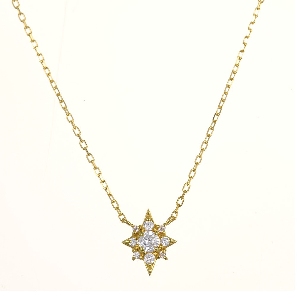 ネックレス K18 18金 18k ダイヤモンド レディース K18ダイヤモンド