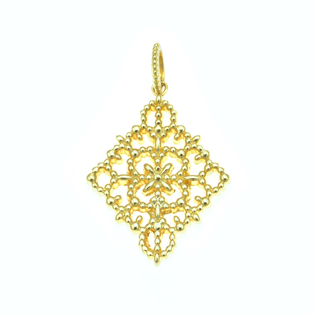 おまけ付 ペンダントトップ K18 18金 18k ゴールド チャーム レディース ジュエリー アクセサリー おしゃれ K18チャーム Rhombus Lace Gestoci Ci おまけ付 ペンダントトップ K18 18金 18k ゴールド チャーム レディース ジュエリー アクセサリー おしゃれ K18チャーム Rhombus Lace Gestoci Ci