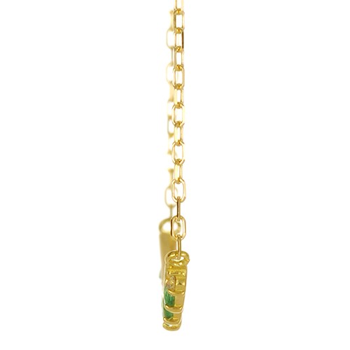 ネックレス K18 18金 18k ゴールド ルビー サファイア エメラルド レディース 誕生石ネックレス K18 beat