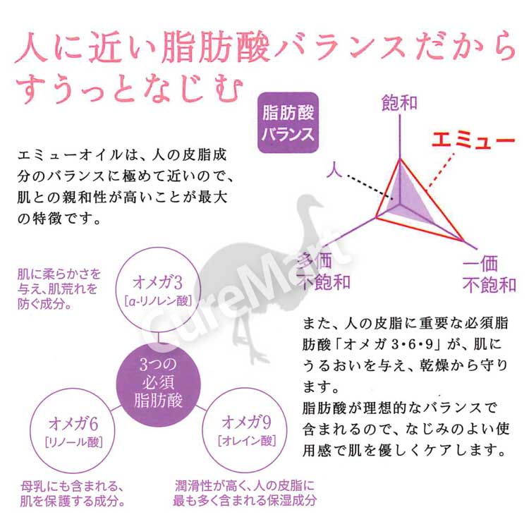 エミューの雫 15mL◇2個セット エミューオイル100％ 無添加 ユー