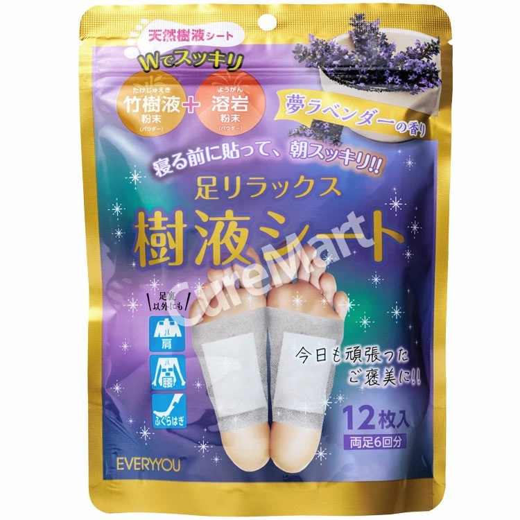 EVERYYOU 足リラックス 樹液シート 12枚入(両足6回分)◇2袋セット 夢