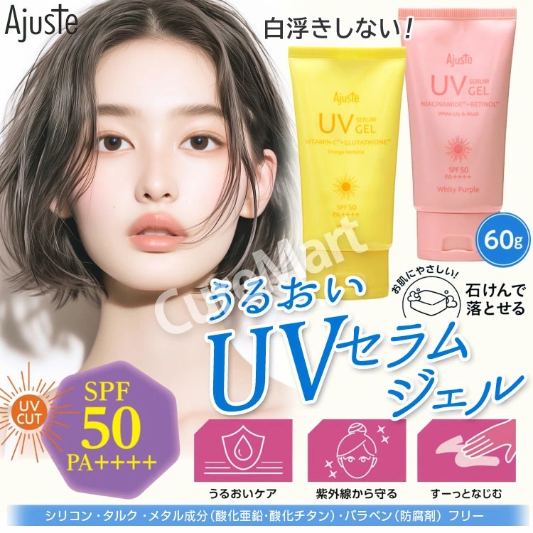 Ajuste アジャステ ナイアシンアミド レチノール UV セラムジェル 60g