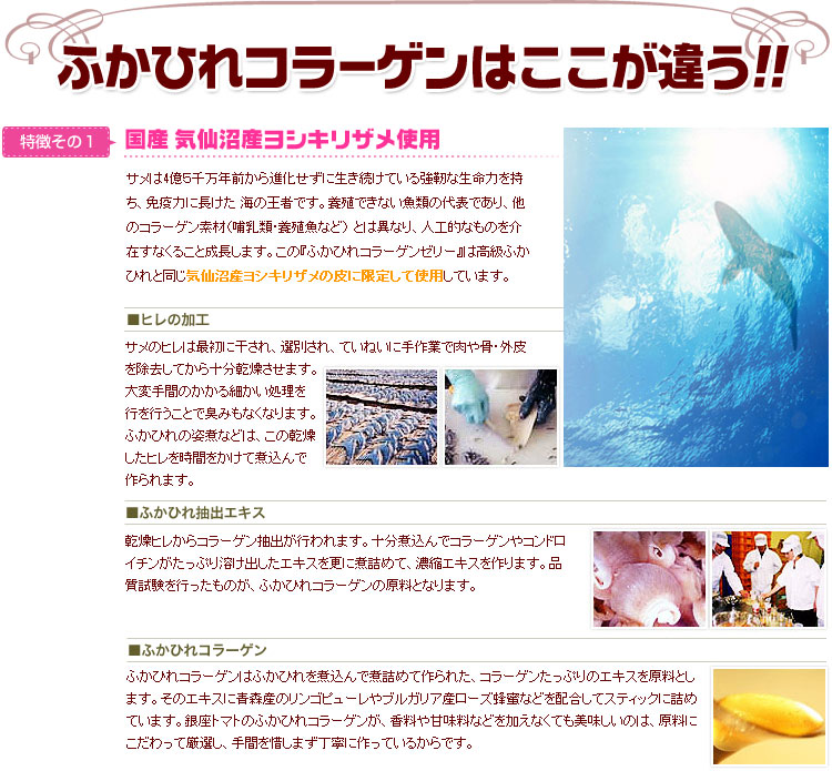 ふかひれ コラーゲンゼリー