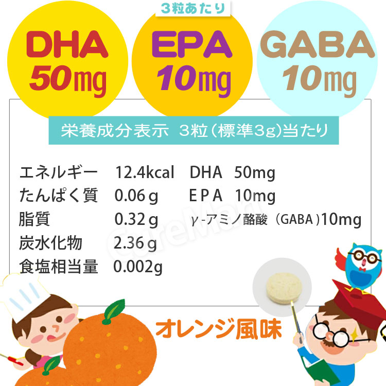 71％以上節約 こども IQチュアブル 45粒 2袋セット オレンジ風味 ユニマットリケンepa dha 子供 サプリ EPA GABA  notimundo.com.ec