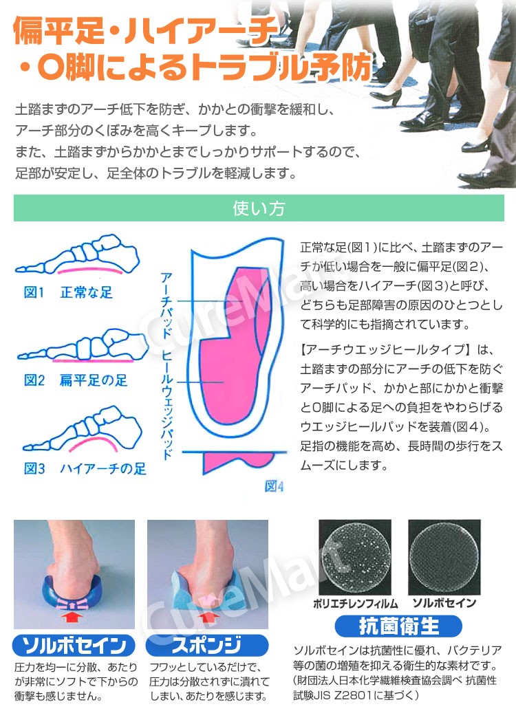 ソルボ 疲労対策 アーチウェッジヒールタイプ