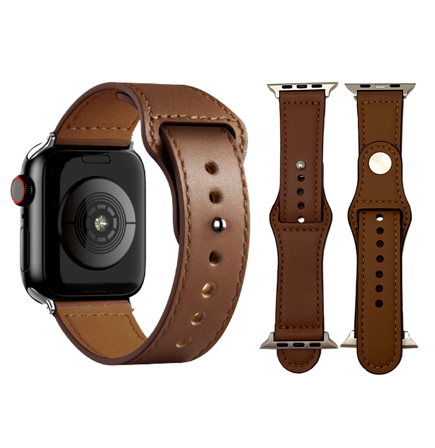 Apple Watch用 アップルウォッチ用 パンチベルトタイプ レザーベルト 革製 カスタム 腕時計 ギフト レディース メンズ 送料無料｜curicolle｜04