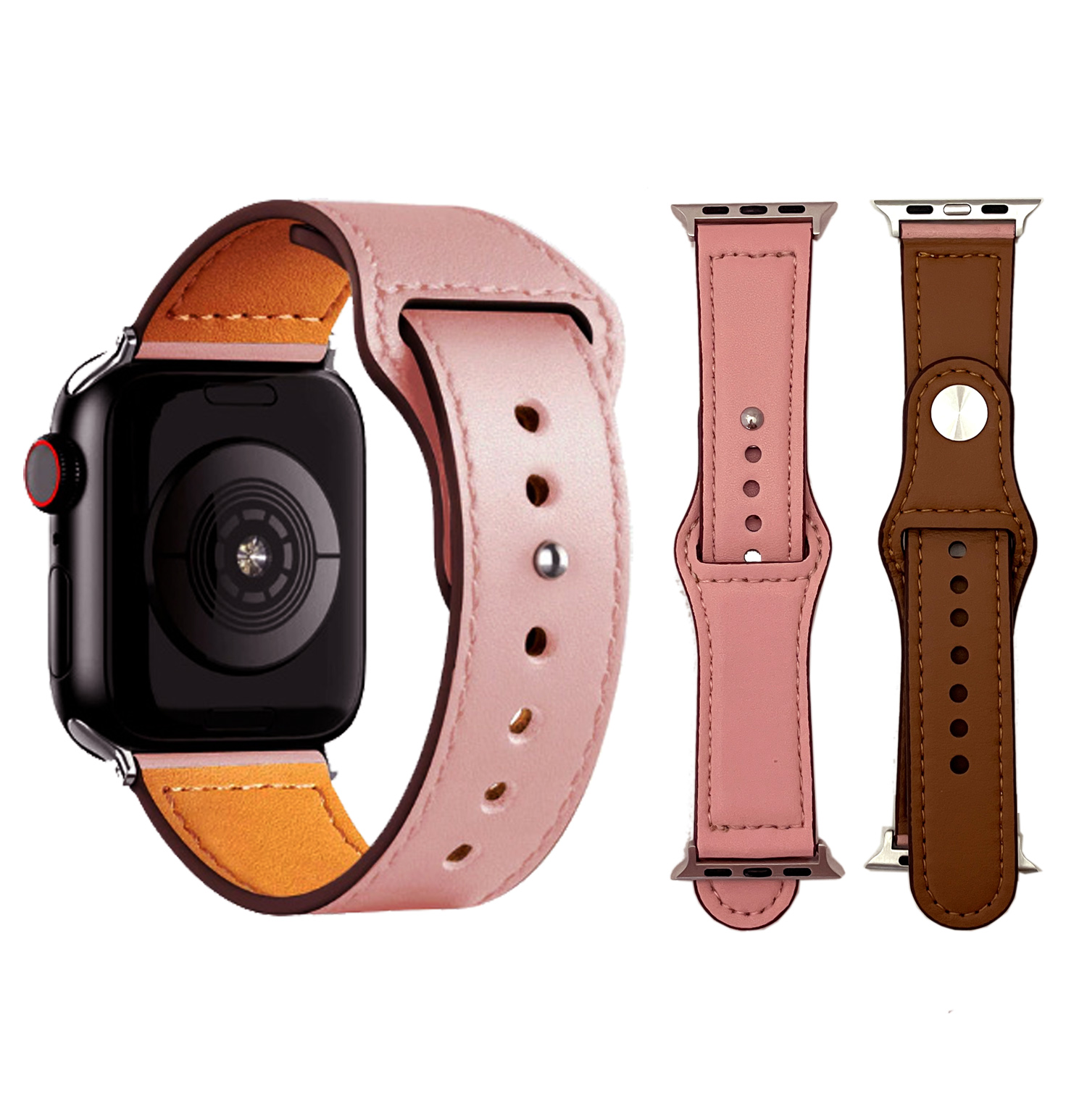 Apple Watch用 アップルウォッチ用 パンチベルトタイプ レザーベルト 革製 カスタム 腕時計 ギフト レディース メンズ 送料無料｜curicolle｜02
