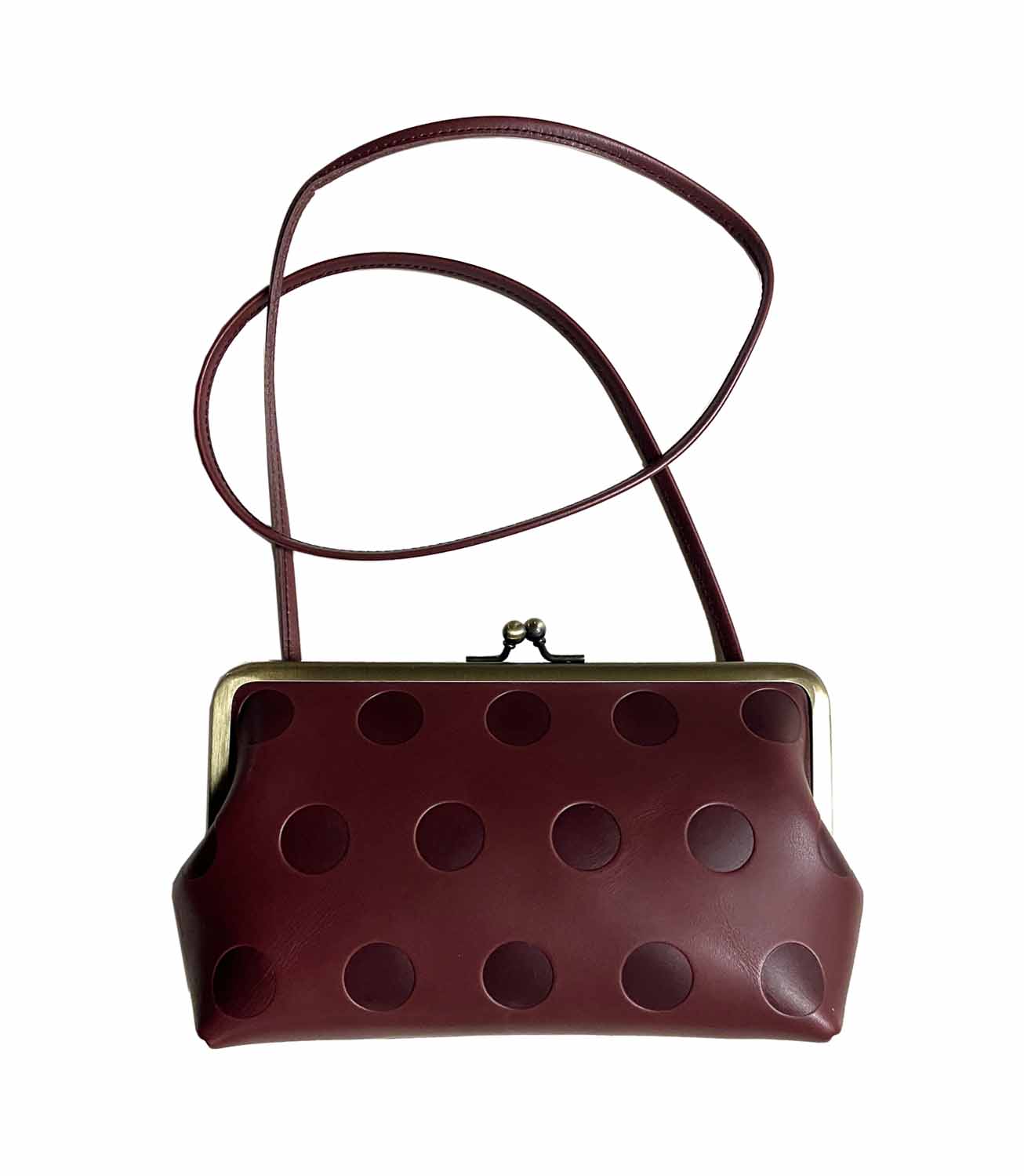 ★美品★ カンミ　KANMI がま口　レザー　ハンドバッグ Kanmi｜おしゃれのアクセントに「キャンディ がま口 ショルダー