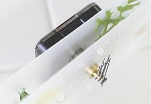 時計・壁掛け時計・花・フラワー