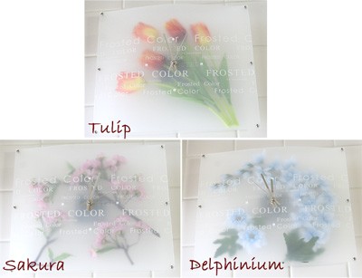 時計・壁掛け時計・花・フラワー