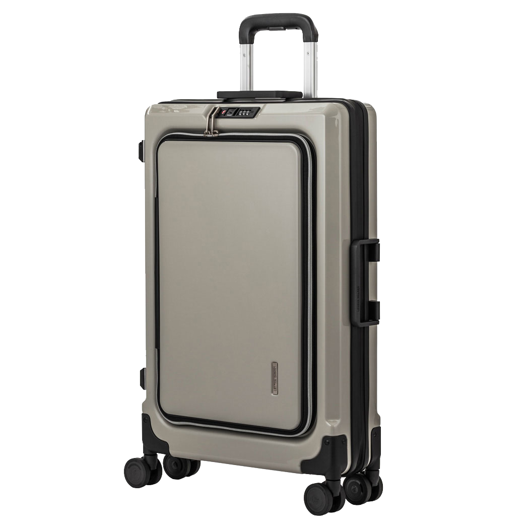 LEGEND WALKER FIT スリム スーツケース 6031-60 フロントオープン 2〜3泊 （メーカー直送TS 送料無料）ファスナー 旅行 キャリーバッグ 海外旅行 収納に便利の画像