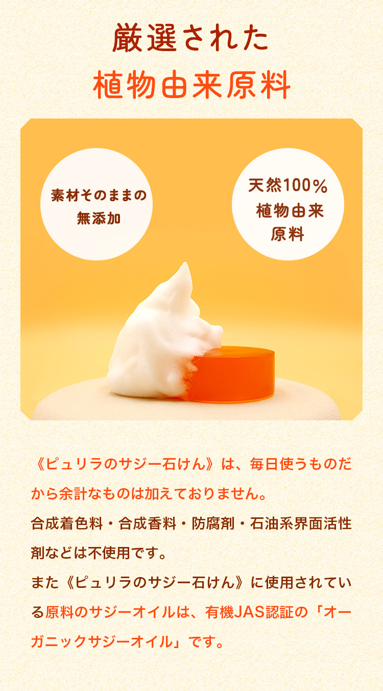 SajiOne（サジーワン） サジー石けん ピュリラ 洗顔石鹸 固形 乾燥肌