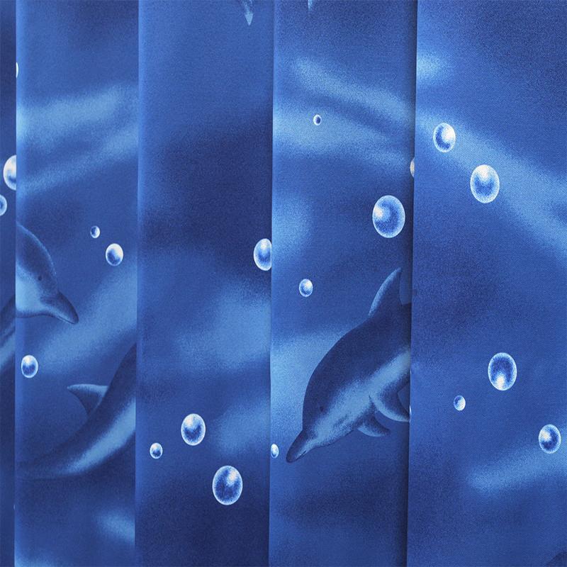 カーテン おしゃれ 安い 遮光 ２級 ２枚組 イルカ 海 いるか 幅100cm 送料無料｜curtain-fabfun｜02