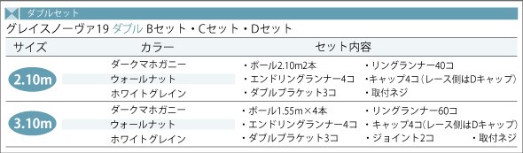 カーテンレール トーソー《グレイスノーヴァ19ネクスティダブルセット