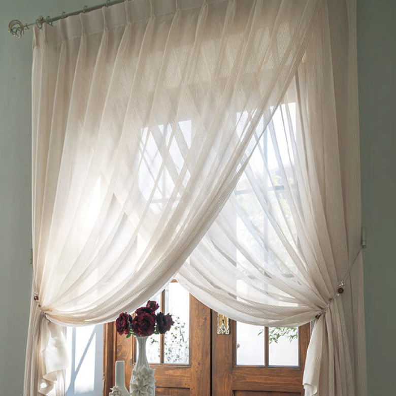 シンコール オーダーカーテン レースカーテン ML-1596 防炎 洗える