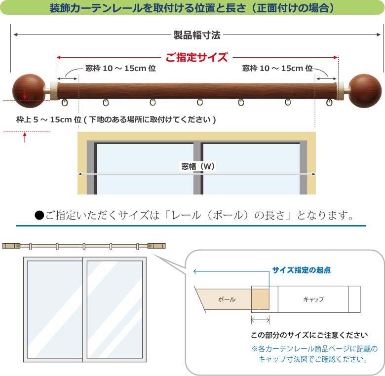 ご指定サイズにカーテンレール・カバートップをサイズカット