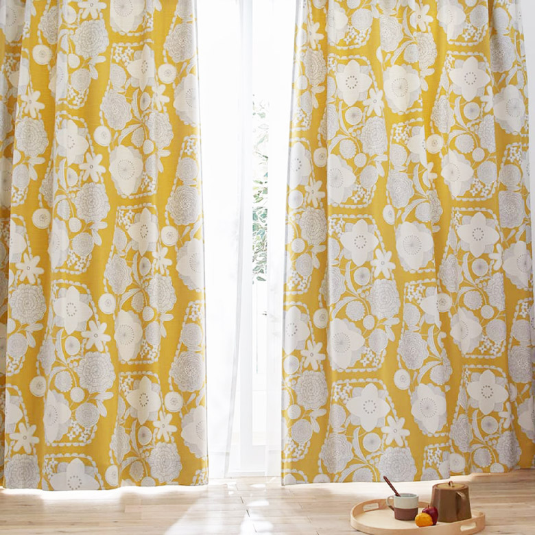 2倍ひだ スミノエ高級遮光オーダーカーテン　アイボリー 新品未使用 オーダー】 【2倍ヒダ】絶妙なニュアンスカラー。綿混遮光・遮熱・形状