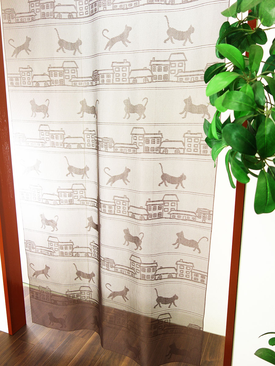 間仕切りブラウン