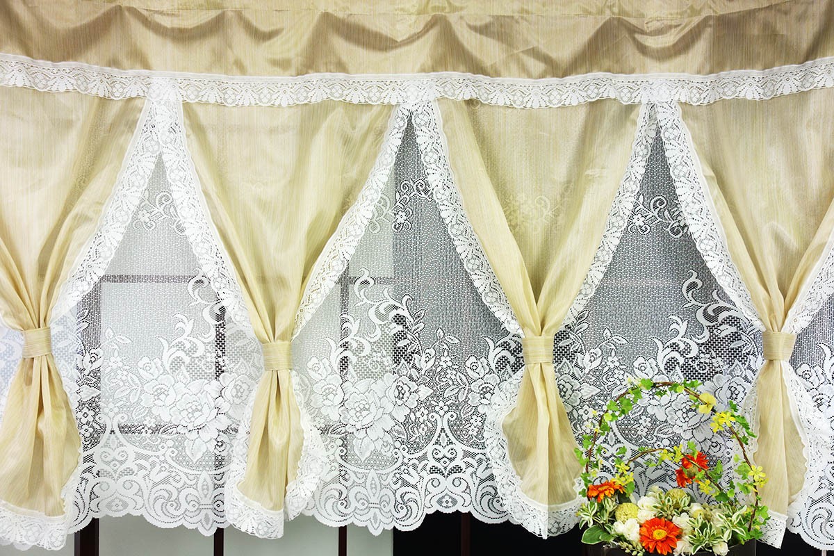 スペイン製カーテン超豪華オーガンジー風二重カーテン スペイン製