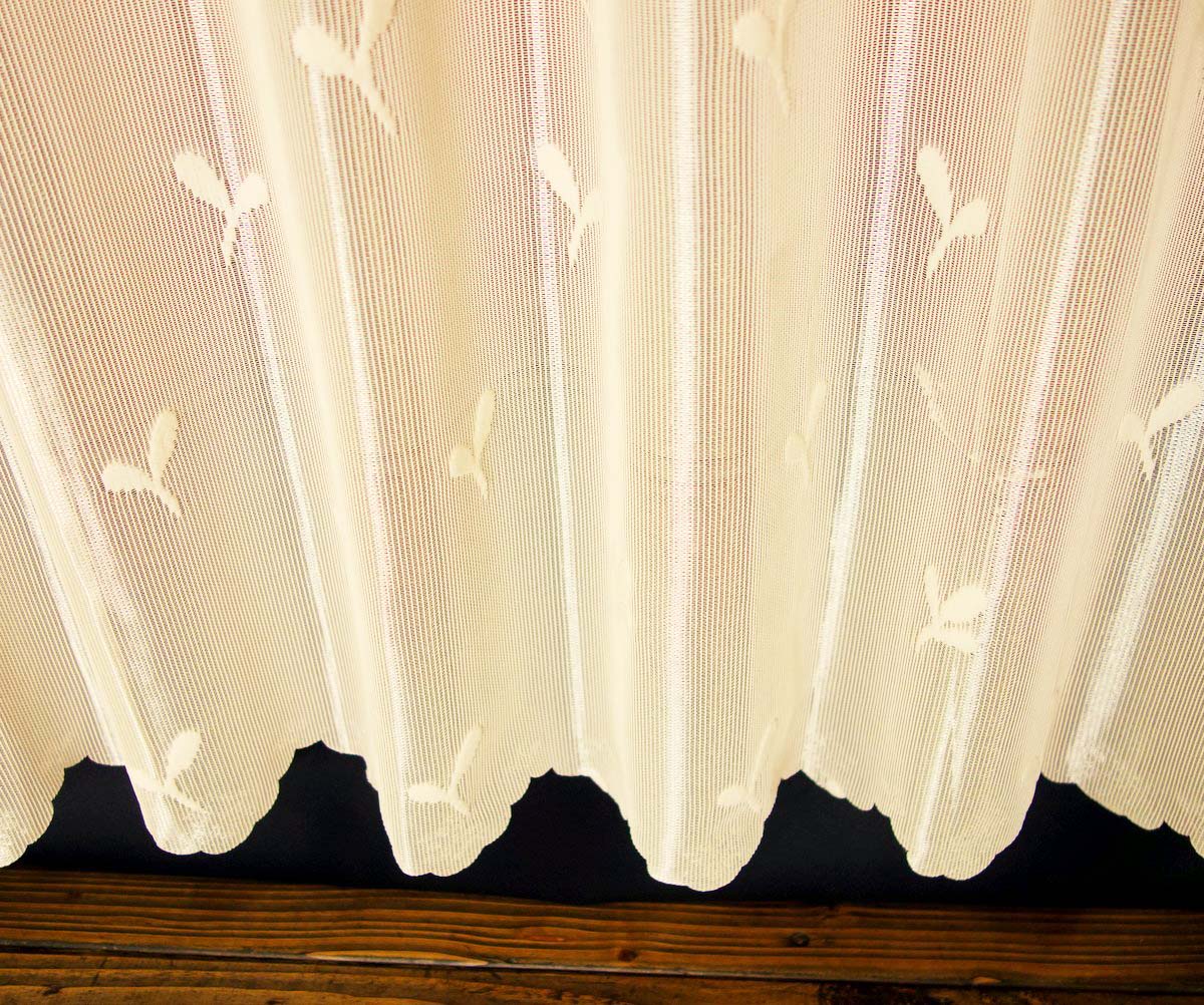 小窓カフェカーテン小花